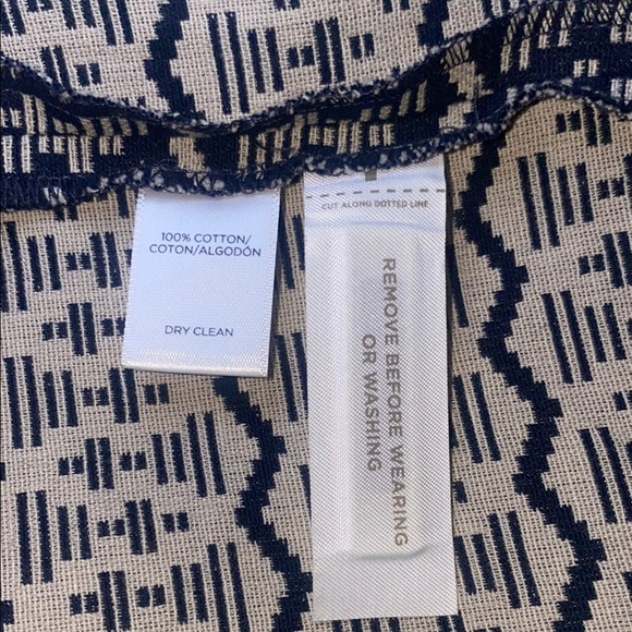 LOFT Blue Sheath Midi Dress Crew Neck Sleeveless 100% Cotton - Picture 7 of 8